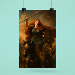 Boudica chariot rebellion portrait poster 6
