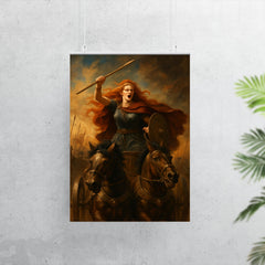 Boudica chariot rebellion portrait poster 7