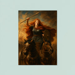 Boudica chariot rebellion portrait poster 8