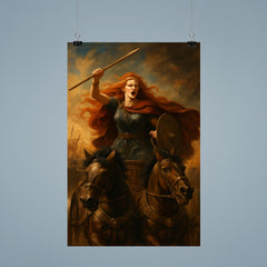 Boudica chariot rebellion portrait poster 9