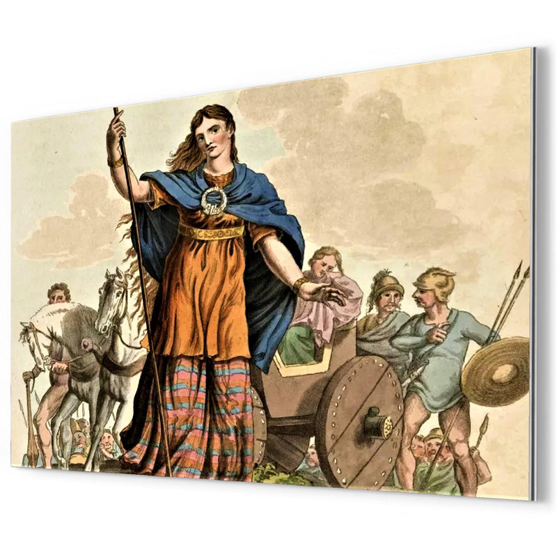 Boudica metal print mockup