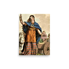 Boudica poster on a plain backdrop in size 12"x16".