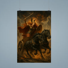 Boudica war chariot charge through ash and thunder poster 9