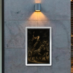 Boudica war chariot under black sky poster 2