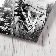 Boulevard du Temple (Daguerrotype) metal print mockup