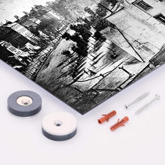 Boulevard du Temple (Daguerrotype) metal print mockup