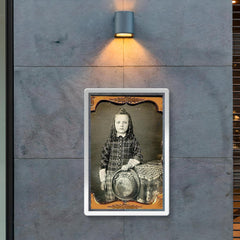 Boy with Curls and Hat, 1850s poster 2