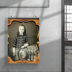 Boy with Curls and Hat, 1850s poster 4