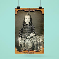 Boy with Curls and Hat, 1850s poster 6