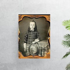 Boy with Curls and Hat, 1850s poster 7