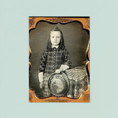 Boy with Curls and Hat, 1850s poster 8