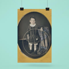 Boy with Hoop, 1857 poster 6