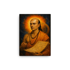 Brahmagupta canvas print on a plain backdrop in size 12"x16".