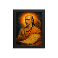 Brahmagupta framed print on a plain backdrop in size 8"x10".