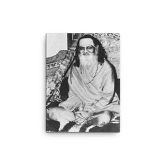 Brahmananda Saraswati canvas print on a plain backdrop in size 12"x16".