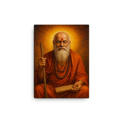 Brahmananda Saraswati canvas print on a plain backdrop in size 12"x16".