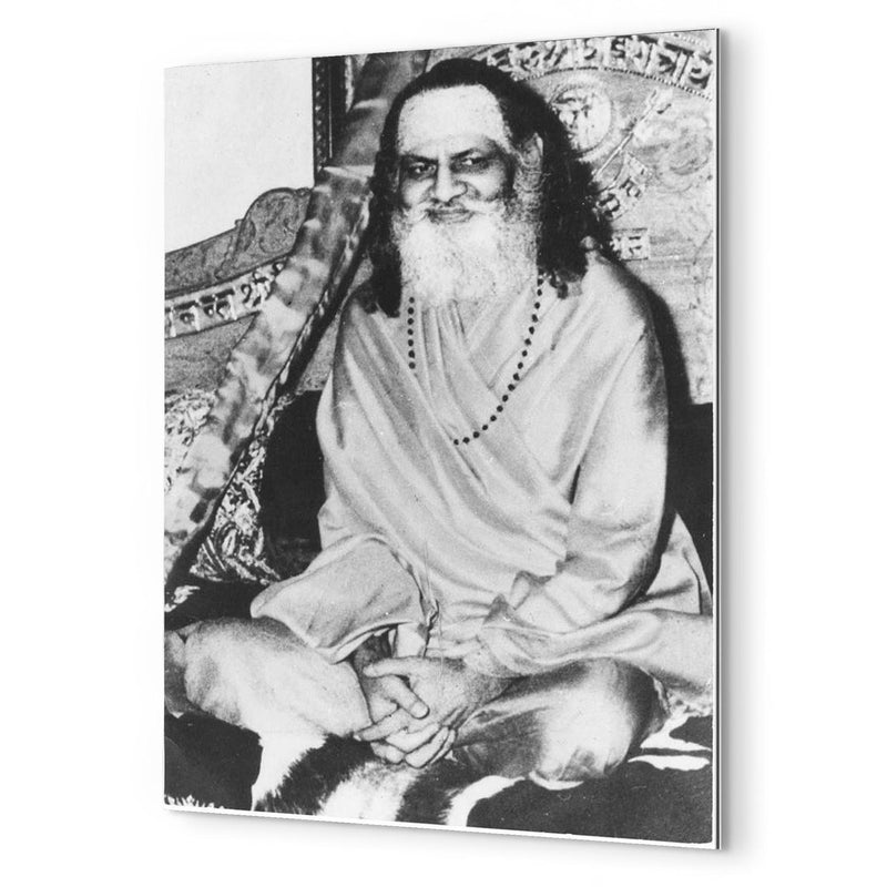 Brahmananda Saraswati metal print mockup