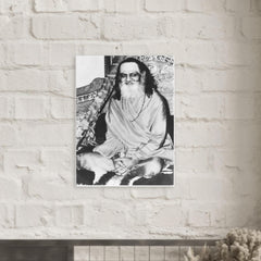 Brahmananda Saraswati metal print mockup