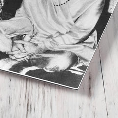 Brahmananda Saraswati metal print mockup