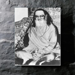 Brahmananda Saraswati metal print mockup