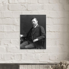 Bram Stoker metal print mockup