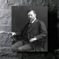 Bram Stoker metal print mockup