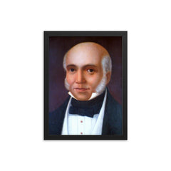 Braulio Carrillo Colina framed print on a plain backdrop in size 12"x16".
