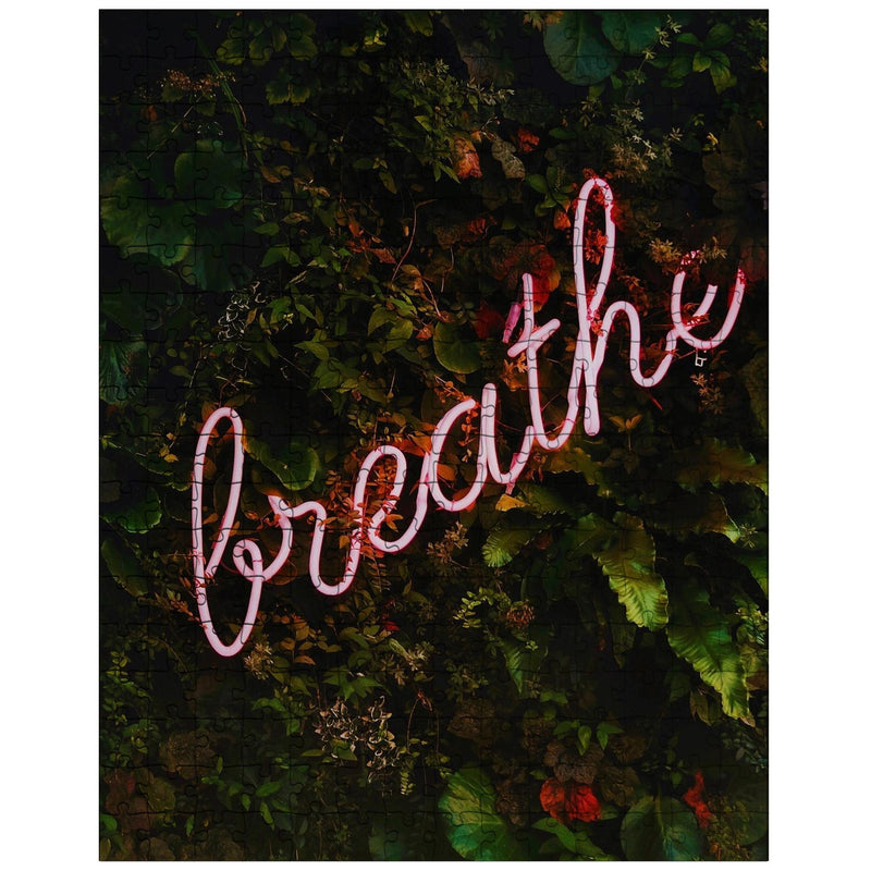 Breathe - Neon Sign jigsaw puzzle