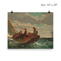 Breezing Up, or A Fair Wind by Winslow Homer poster 2