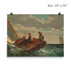 Breezing Up, or A Fair Wind by Winslow Homer poster 5
