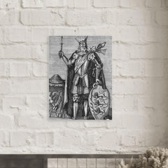 Brian Boru metal print mockup