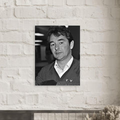 Brian Clough metal print mockup