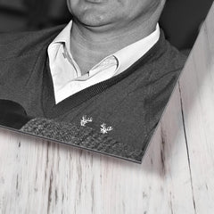 Brian Clough metal print mockup