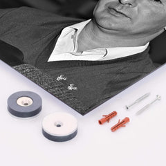 Brian Clough metal print mockup