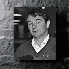 Brian Clough metal print mockup