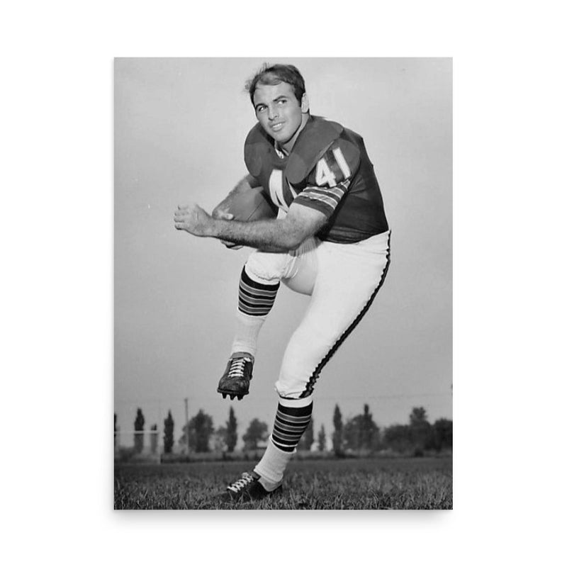 Brian Piccolo poster on a plain backdrop in size 18