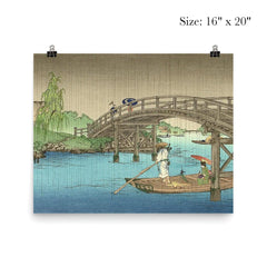 Bridge in Rainy Season by Koho Shoda poster 2