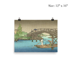 Bridge in Rainy Season by Koho Shoda poster 3
