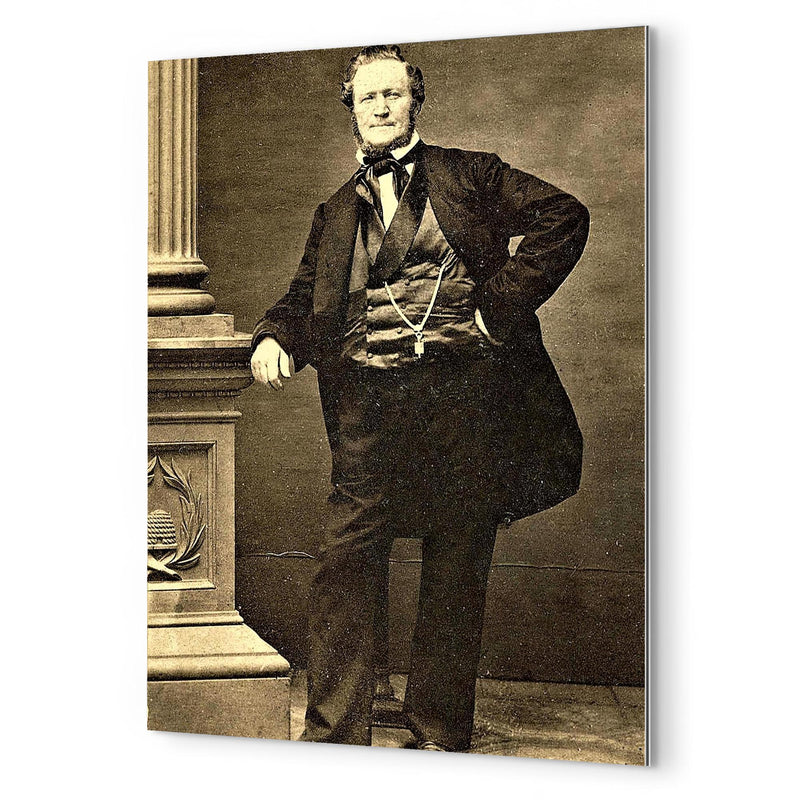 Brigham Young metal print mockup