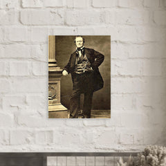 Brigham Young metal print mockup