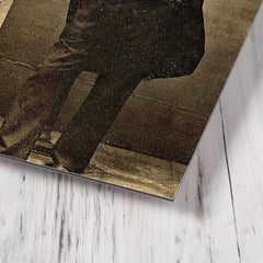 Brigham Young metal print mockup