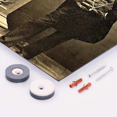 Brigham Young metal print mockup