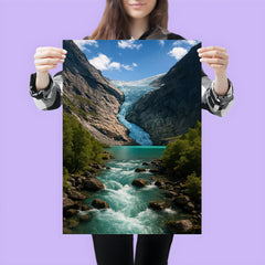 Briksdalsbreen Glacier Norway poster 3