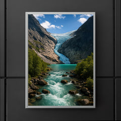 Briksdalsbreen Glacier Norway poster 5