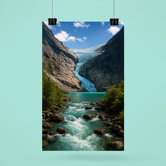 Briksdalsbreen Glacier Norway poster 6