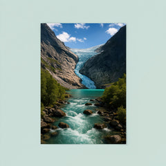 Briksdalsbreen Glacier Norway poster 8