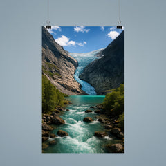 Briksdalsbreen Glacier Norway poster 9