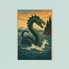 British Columbia Coast Canada Cadborosaurus poster 8