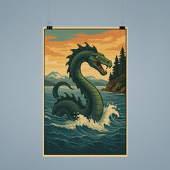 British Columbia Coast Canada Cadborosaurus poster 9