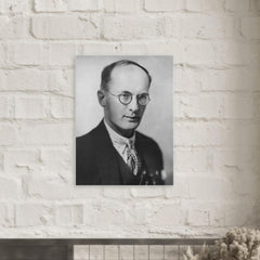 Bronisław Malinowski metal print mockup